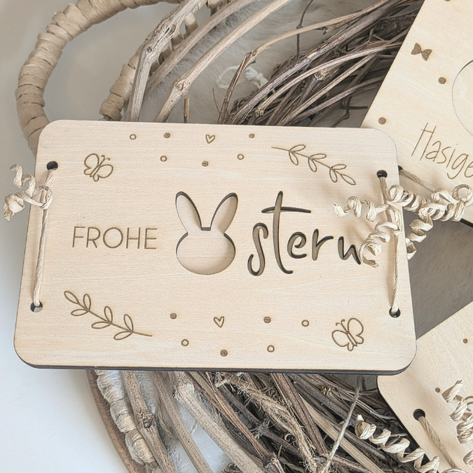 10 Designs SVG Laserdatei Ostern Geldgeschenk Verpackung für Geld Gutscheinkarten SVG-Datei Osterhase Geldverpackung Laser Ostergeld Hase – Bild 25