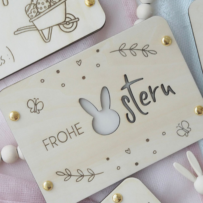 10 Designs SVG Laserdatei Ostern Geldgeschenk Verpackung für Geld Gutscheinkarten SVG-Datei Osterhase Geldverpackung Laser Ostergeld Hase – Bild 11