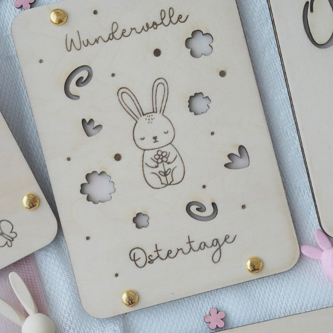 10 Designs SVG Laserdatei Ostern Geldgeschenk Verpackung für Geld Gutscheinkarten SVG-Datei Osterhase Geldverpackung Laser Ostergeld Hase – Bild 14