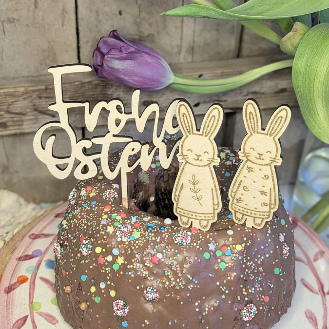 SVG Laserdatei Ostern Skandi Hasen Caketopper Stecker Pflanzenstecker Frühlingsdatei Osterdatei Osterdeko Tischdeko Laser SVG Datei – Bild 5