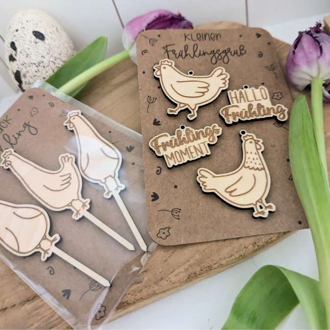 PRINT DRUCKVORLAGE PDF Verpackung Kleinigkeiten Geschenkkarte 2 Designs Kleiner Frühlingsgruß Printable zum ausdrucken blumen Frühling to go – Bild 6