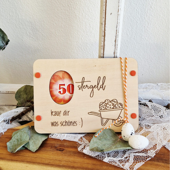 10 Designs SVG Laserdatei Ostern Geldgeschenk Verpackung für Geld Gutscheinkarten SVG-Datei Osterhase Geldverpackung Laser Ostergeld Hase – Bild 22