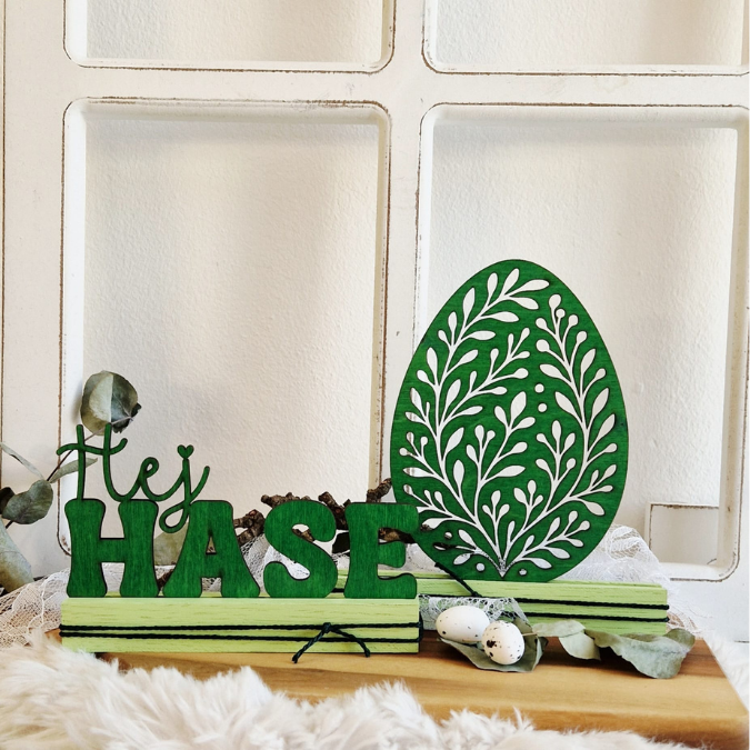 SVG Laserdatei Verschiedene Designs Osterklötzchenset Klötzchen Ei Hase Huhn Osterdeko für easy sticks Ostern SVG Datei Osterschriftzug – Bild 12