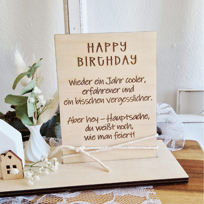 SVG Laserdatei 10 designs Aufsteller 3mm 4mm Geburtstag mit Platz für Kleingkeiten, Blumen, Kerze Pustekuchen SVG-Datei geburtstagsgeschenk – Bild 27