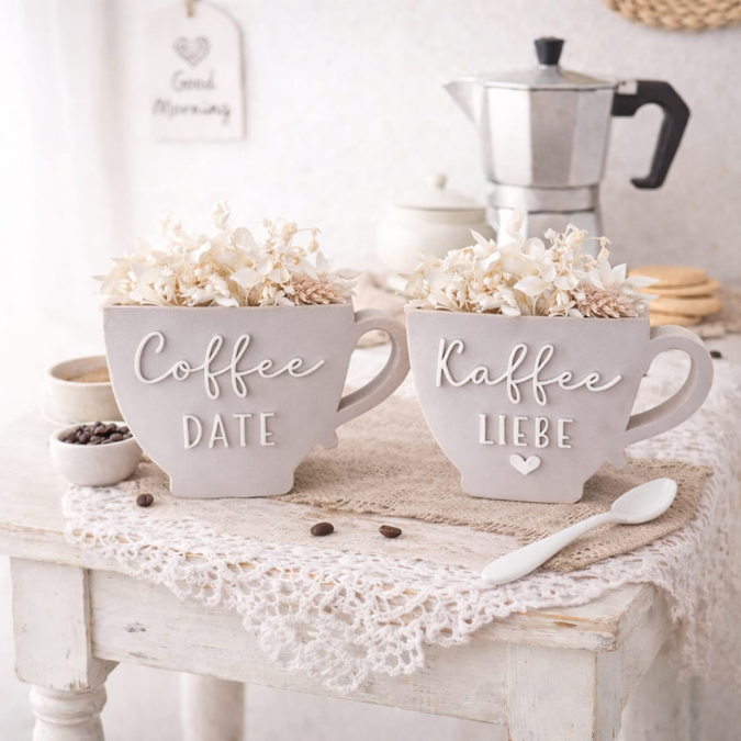 STL 3D Druck Datei Kaffee Tassen zum füllen mit Blumen 3 Designs inkl Blanko Kaffee Liebe Freundin Einladung zum Kaffee trinken Kaffeedate – Bild 5