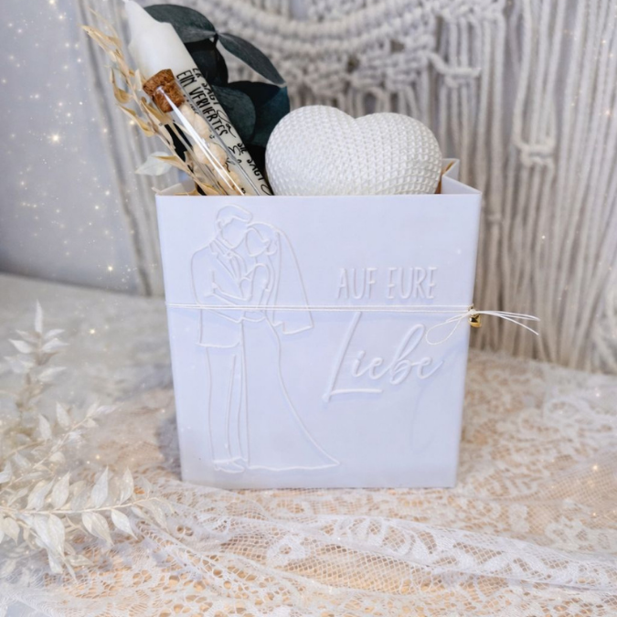 STL 3D Druck Datei 5 Designs Tüte Leuchttüte Hochzeit Geschenktüte Deko Hochzeitsgeschenk 3D-Datei 3D-Druck Vorlage Brautpaar Geschenkidee – Bild 6