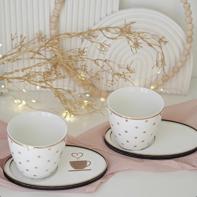 SVG Datei Laser Kaffee Untersetzer für Acryl, Filz oder Holz Kaffeeliebe SVG-Laser-Datei Kaffeekränzchen beste Freundin – Bild 4