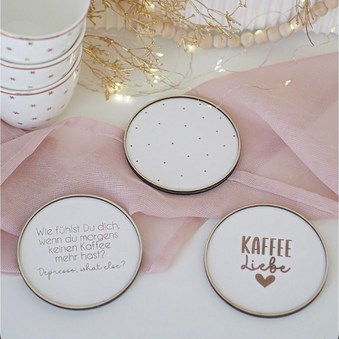 SVG Datei Laser Kaffee Untersetzer für Acryl, Filz oder Holz Kaffeeliebe SVG-Laser-Datei Kaffeekränzchen beste Freundin – Bild 6