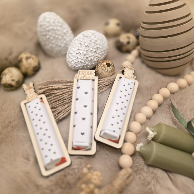 SVG Laserdatei 6 Designs Ostern Halter für Schokoriegel Merci Kinderriegel Yogurette als kleines Mitbringsel SVG Datei Osterschokolade – Bild 7