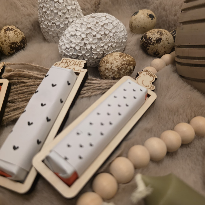 SVG Laserdatei 6 Designs Ostern Halter für Schokoriegel Merci Kinderriegel Yogurette als kleines Mitbringsel SVG Datei Osterschokolade – Bild 8