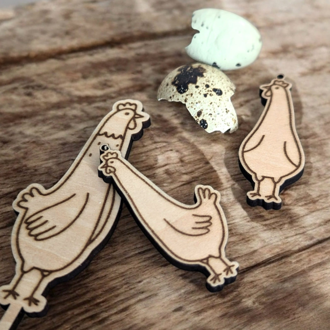 SVG Laserdatei Stecker, Anhänger und Bundle Eggcelent Hühner Huhn Frühling Ostern Caketopper Pflanzenstecker Frühlingsdatei Laser SVG Datei – Bild 20