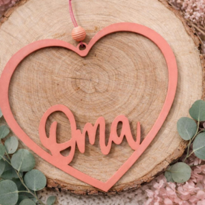 STL 3D Druck Datei Herzkranz Kranz Oma Muttertag Anhänger Herz Beste Oma Großmutter Geschenkidee Türkranz Deko 3D-Druck Datei Interior decor