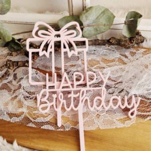 STL 3D Druck Datei Geburtstag Caketopper Pflanzenstecker Happy Birthday Luftballon Geschenk Schleife 3D-Datei 3D-Druck Vorlage