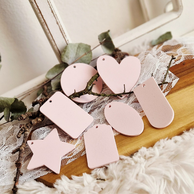 STL 3D Druck Datei BLANKO Schlüsselanhänger in 7 Designs zum personalisieren Namen Freundschaft 3D-Druck Datei Herz Oval Stern – Bild 4