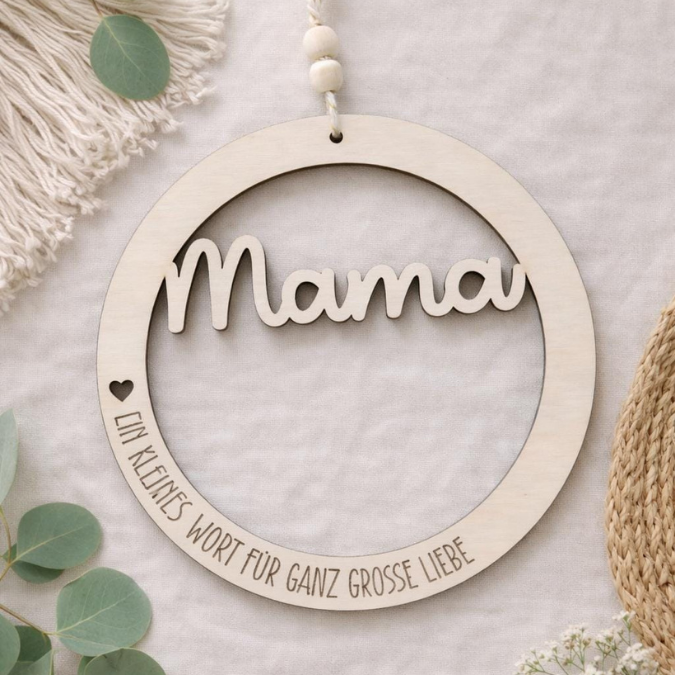 SVG Laserdatei kränze Mama Oma mit Herz Cut out Beste Mama geschenk zum Muttertag Mutterliebe SVG Datei – Bild 3