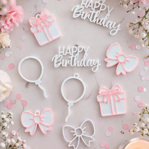 STL 3D Druck Datei Geburtstag Streudeko und Anhänger Geschenkanhänger 3D-Datei 3D-Druck Vorlage