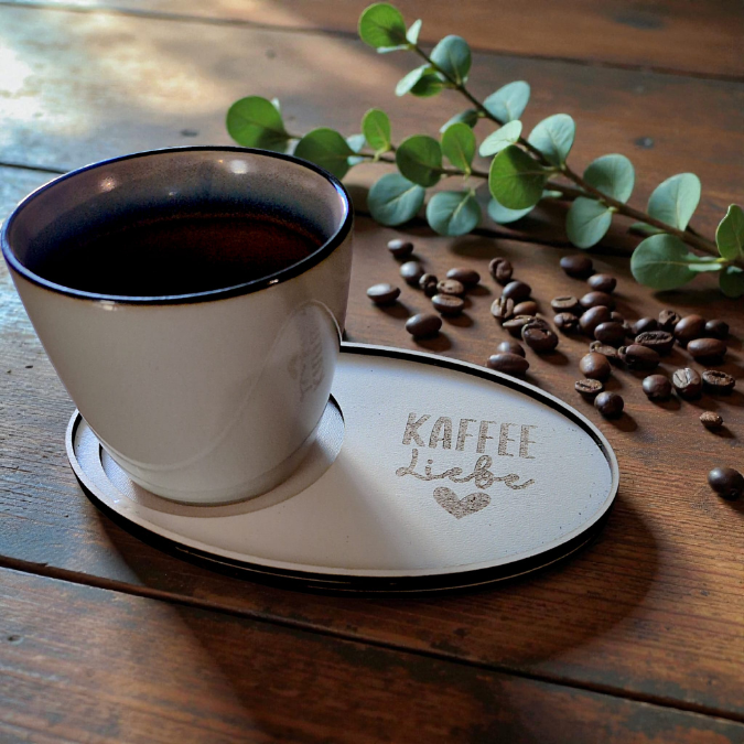 SVG Datei Laser Kaffee Untersetzer für Acryl, Filz oder Holz Kaffeeliebe SVG-Laser-Datei Kaffeekränzchen beste Freundin – Bild 5