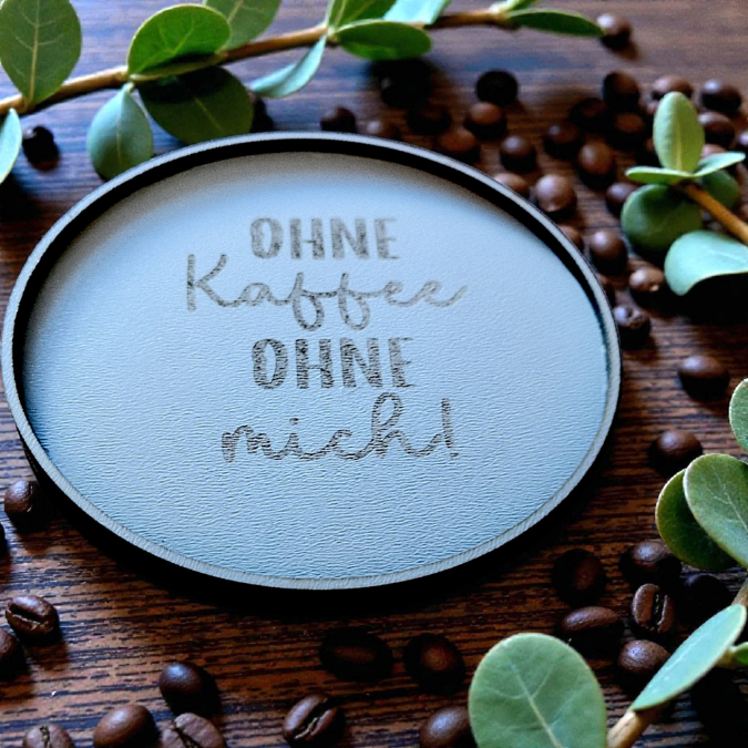 SVG Datei Laser Kaffee Untersetzer für Acryl, Filz oder Holz Kaffeeliebe SVG-Laser-Datei Kaffeekränzchen beste Freundin – Bild 8