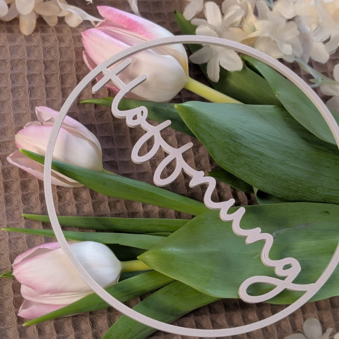 STL 3D Druck Datei 3er Set Kränze Glaube Liebe Hoffnung Kranz schlicht Geschenkanhänger Türdeko Hoop Loop Wanddeko 3D-Datei 3D-Druck Vorlage – Bild 6