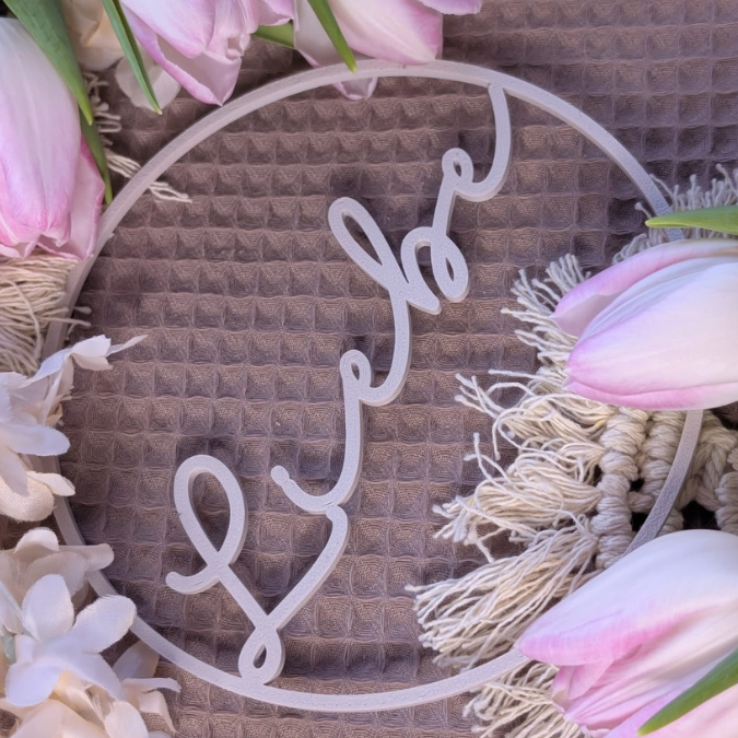 STL 3D Druck Datei 3er Set Kränze Glaube Liebe Hoffnung Kranz schlicht Geschenkanhänger Türdeko Hoop Loop Wanddeko 3D-Datei 3D-Druck Vorlage – Bild 9