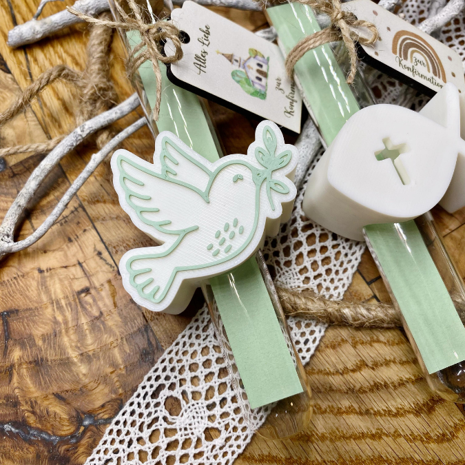 STL 3D Druck Datei 10 Designs 3 Größen Kirche Aufschieber Wunscherfüller für Reagenzglas Geldgeschenk Konfirmation Kommunion Firmung Taufe – Bild 4