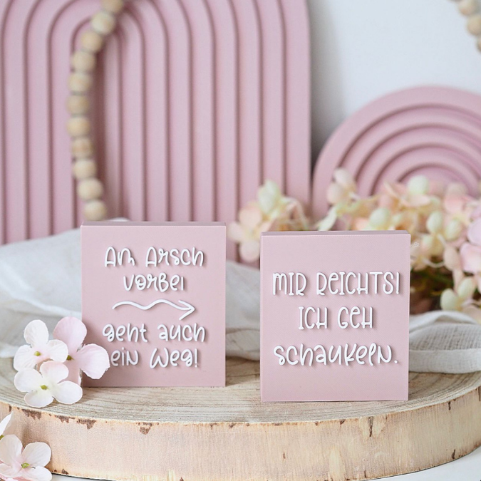 STL 3D Druck Datei 4er Set Aufsteller Schild Statements Lustig Büro Sarkasmus Witzig Quotes Humor 3D-Druck Datei – Bild 6