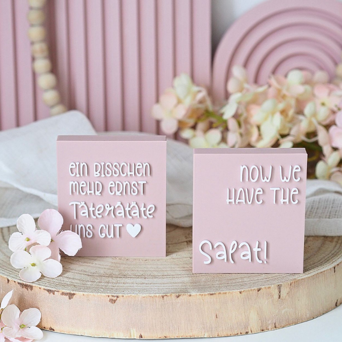 STL 3D Druck Datei 4er Set Aufsteller Schild Statements Lustig Büro Sarkasmus Witzig Quotes Humor 3D-Druck Datei – Bild 8