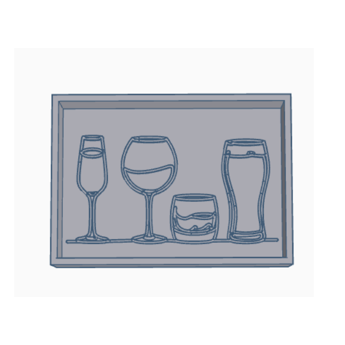 STL 3D Druck Datei Aufsteller Bild Bilderrahmen Schild Statement Drinks Bier Wein Sekt Whisky Gin Shot Drunk 3D-Druck Datei quotes lustig – Bild 2