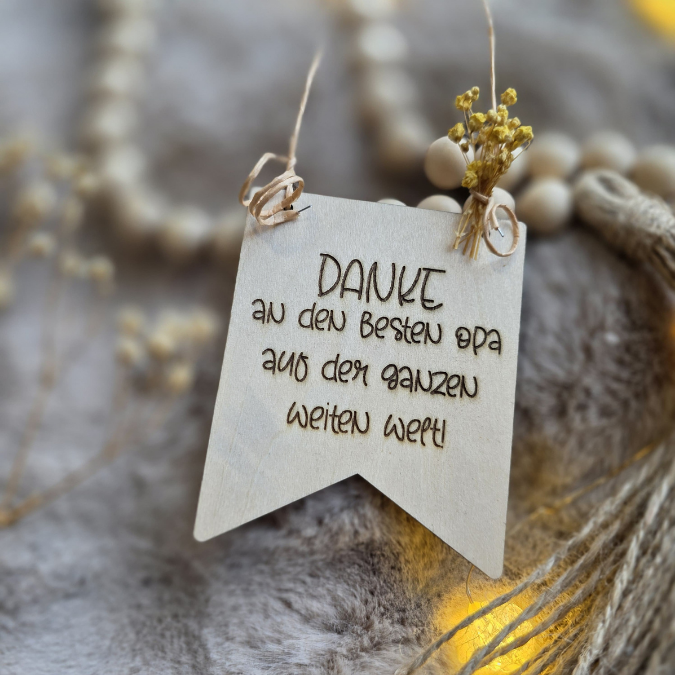 SVG Laserdatei Holzscheibe Wimpel 3er Set Opa Großvater Bester Opi Vatertag Familie Geschenkidee Großeltern SVG Datei Männer Mann UrOpa – Bild 6