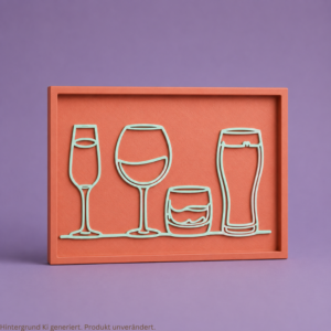 STL 3D Druck Datei Aufsteller Bild Bilderrahmen Schild Statement Drinks Bier Wein Sekt Whisky Gin Shot Drunk 3D-Druck Datei quotes lustig