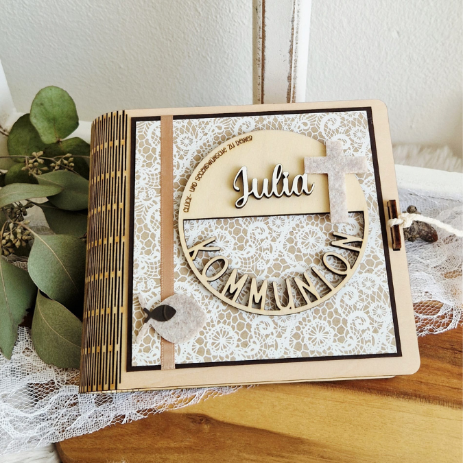 SVG Laserdatei 6er Set Kränze für Kommunion Konfirmation Firmung Geldgeschenk mit Fisch zum füllen mit Blumen oder Geldgeschenk SVG-Datei – Bild 20