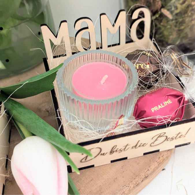 SVG Laserdatei Box für 4 Teelichter Muttertag Oma Beste Freundin Mama Beste Mama Geschenk zum Muttertag Großmutter Geschenkidee SVG Datei – Bild 12