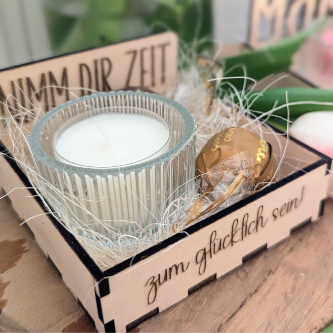 SVG Laserdatei Box für 4 Teelichter Muttertag Oma Beste Freundin Mama Beste Mama Geschenk zum Muttertag Großmutter Geschenkidee SVG Datei – Bild 13