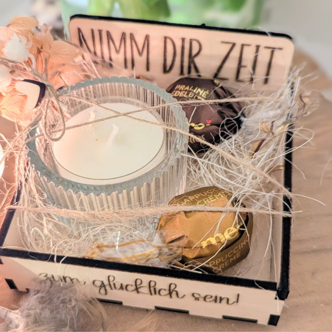 SVG Laserdatei Box für 4 Teelichter Muttertag Oma Beste Freundin Mama Beste Mama Geschenk zum Muttertag Großmutter Geschenkidee SVG Datei – Bild 16