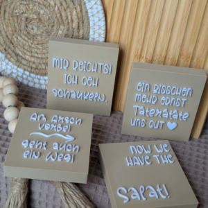 STL 3D Druck Datei 4er Set Aufsteller Schild Statements Lustig Büro Sarkasmus Witzig Quotes Humor 3D-Druck Datei