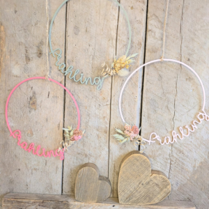 STL 3D Druck Datei Kranz schlicht Frühling Geschenkanhänger Türdeko Hoop Loop Wanddeko 3D-Datei 3D-Druck Vorlage Ostern