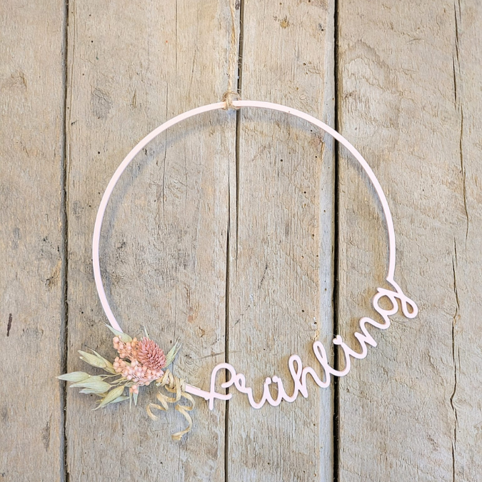 STL 3D Druck Datei Kranz schlicht Frühling Geschenkanhänger Türdeko Hoop Loop Wanddeko 3D-Datei 3D-Druck Vorlage Ostern – Bild 5