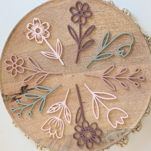 STL 3D Druck Datei 12 Designs Blumen Flowers Blumenliebe 12einzelne Blümchen 3D-Druck Datei