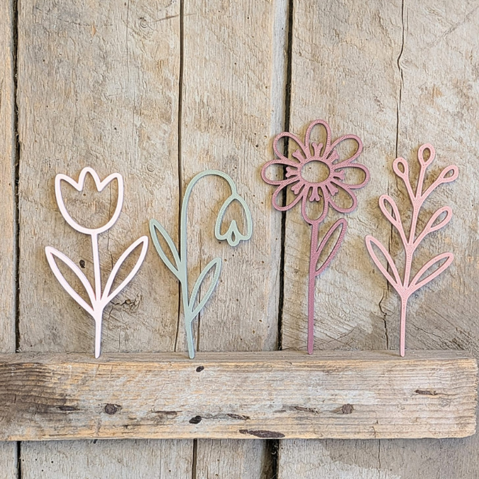 STL 3D Druck Datei 12 Designs Blumen Flowers Blumenliebe 12einzelne Blümchen 3D-Druck Datei – Bild 10