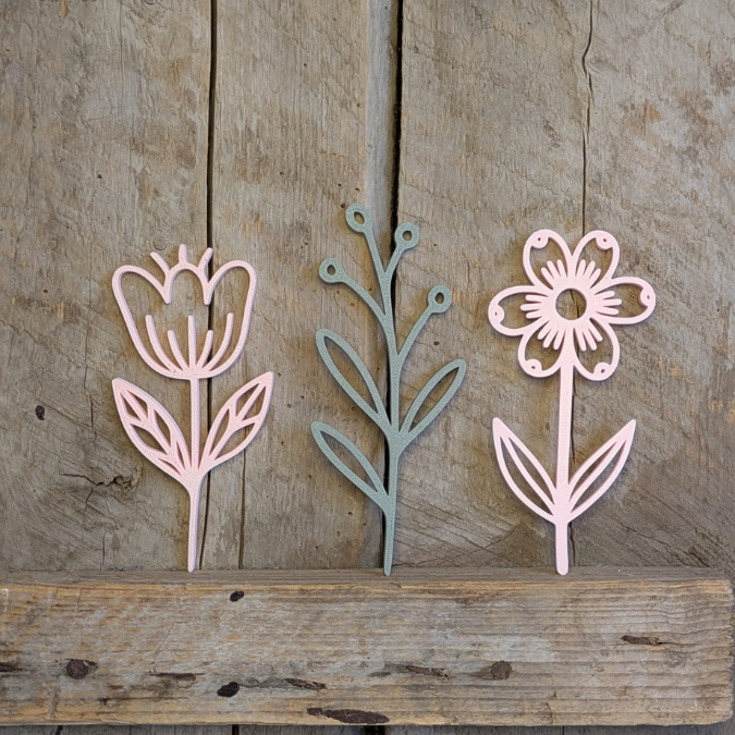 STL 3D Druck Datei 12 Designs Blumen Flowers Blumenliebe 12einzelne Blümchen 3D-Druck Datei – Bild 12