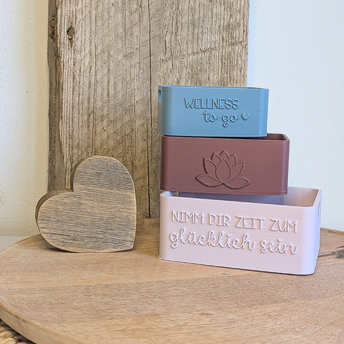 STL 3D Druck Datei 3 Designs Wellness Box Kiste Geschenkkiste Verpackung für Geschenke Box Kleinigkeit 3 Größen Mitbringsel 3D-Druck Datei – Bild 4