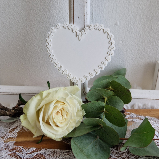 STL 3D Druck Datei 11 Designs Mama Oma Herz zum hängen und stecken inkl Blankos 3D-Datei Muttertag deutsch und englisch Herzkranz Caketopper – Bild 4