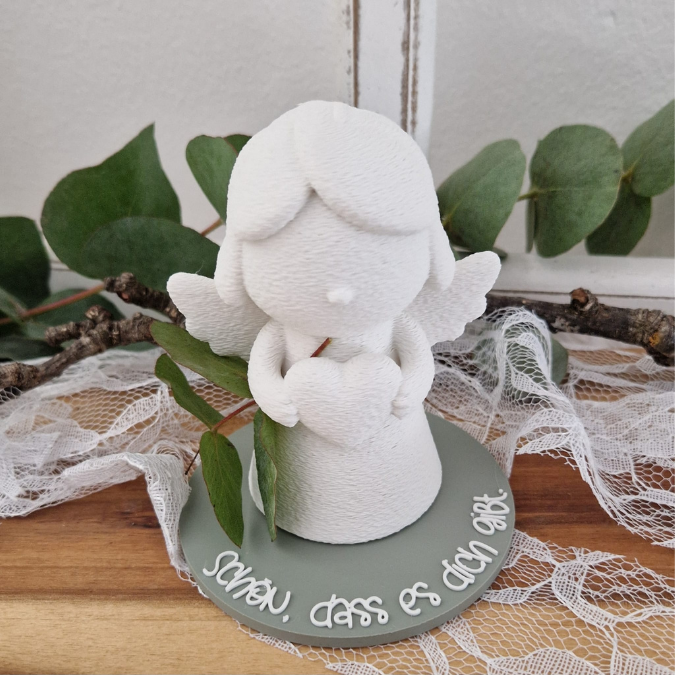 10 STL 3D Druck Datei Engel mit 10 Geschenkscheiben seperat druckbar Muttertag Mama Oma Beste Freundin auch für Gießteile 3D-Druck Datei – Bild 14