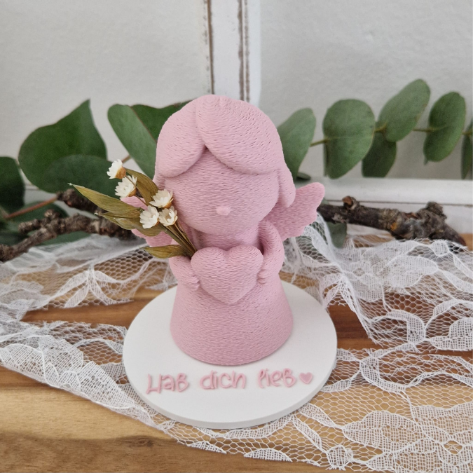 10 STL 3D Druck Datei Engel mit 10 Geschenkscheiben seperat druckbar Muttertag Mama Oma Beste Freundin auch für Gießteile 3D-Druck Datei – Bild 8
