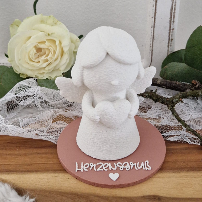 10 STL 3D Druck Datei Engel mit 10 Geschenkscheiben seperat druckbar Muttertag Mama Oma Beste Freundin auch für Gießteile 3D-Druck Datei – Bild 20