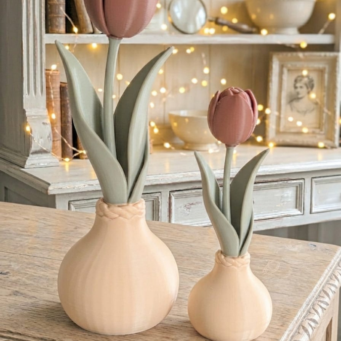 3MF 3D Druck Datei für Bambu Frühling Tulpe Tulpenzwiebel Tulpenknolle Frühlingsdeko 3D-Datei 3D-Druck Vorlage Frühlingsblumen Blumenzwiebel – Bild 6