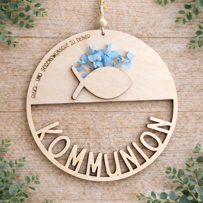 SVG Laserdatei 6er Set Kränze für Kommunion Konfirmation Firmung Geldgeschenk mit Fisch zum füllen mit Blumen oder Geldgeschenk SVG-Datei – Bild 11