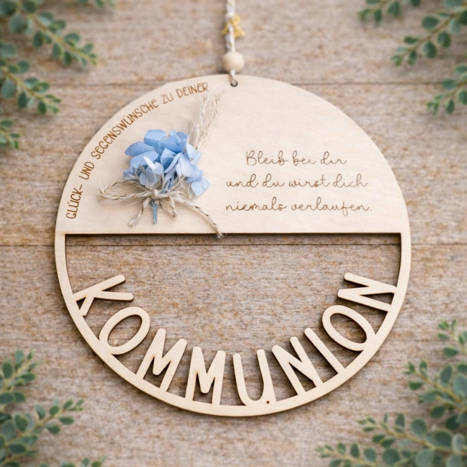 SVG Laserdatei 6er Set Kränze für Kommunion Konfirmation Firmung Geldgeschenk mit Fisch zum füllen mit Blumen oder Geldgeschenk SVG-Datei – Bild 12