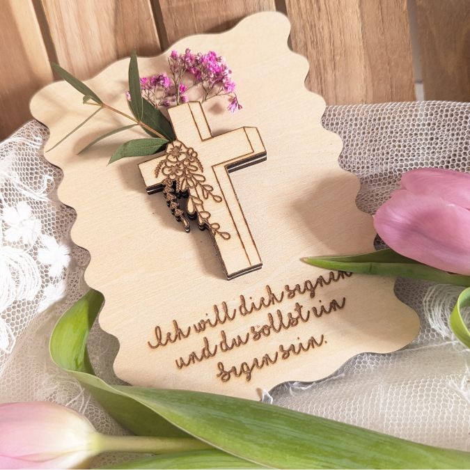 SVG Laserdatei Karten zur Taufe Konfirmation Kommunion zum füllen mit Blumen oder Geld Grußkarten SVG Datei Geldgeschenk Kirche Firmung – Bild 10