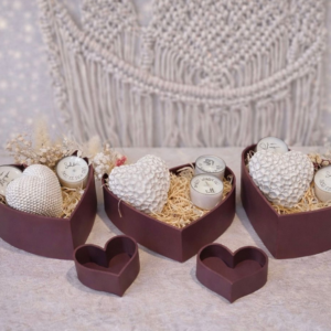 STL 3D Druck Datei 12 Designs Herzschalen Herzteller Box Herz zum füllen Geschenkidee skalierbar 3D-DruckDatei Mama Oma Muttertag Geburtstag